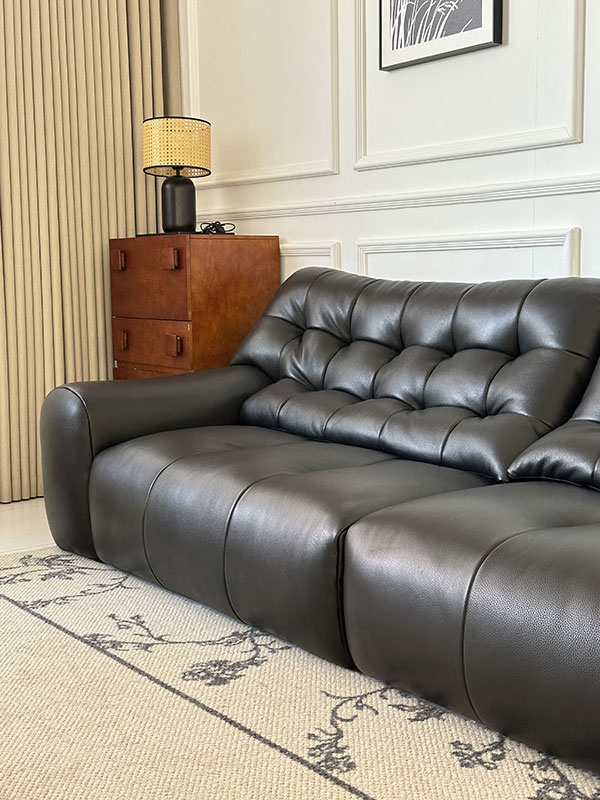 意川家具-大黑沙发